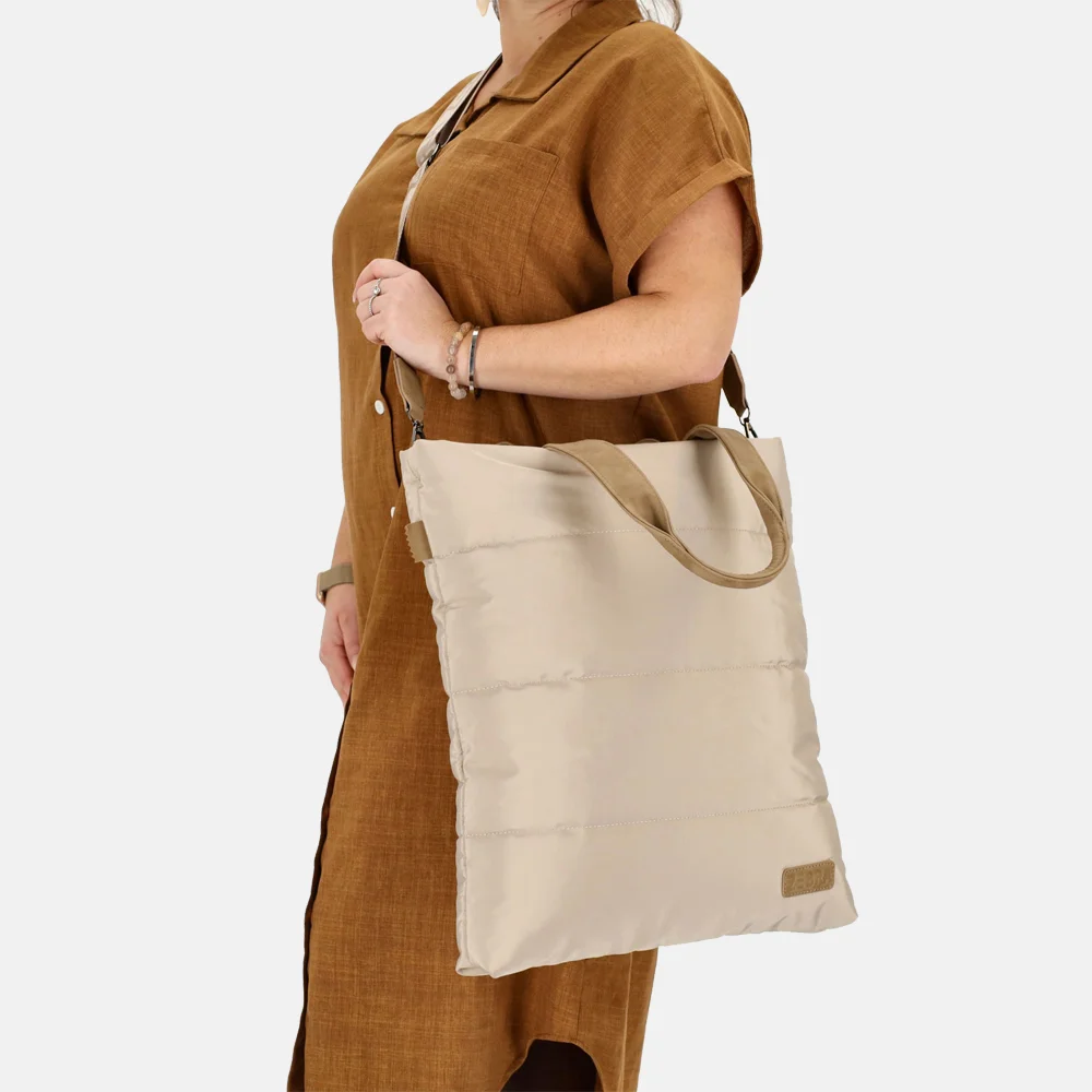 Zebra Trends Elske shopper II licht taupe bij Duifhuizen
