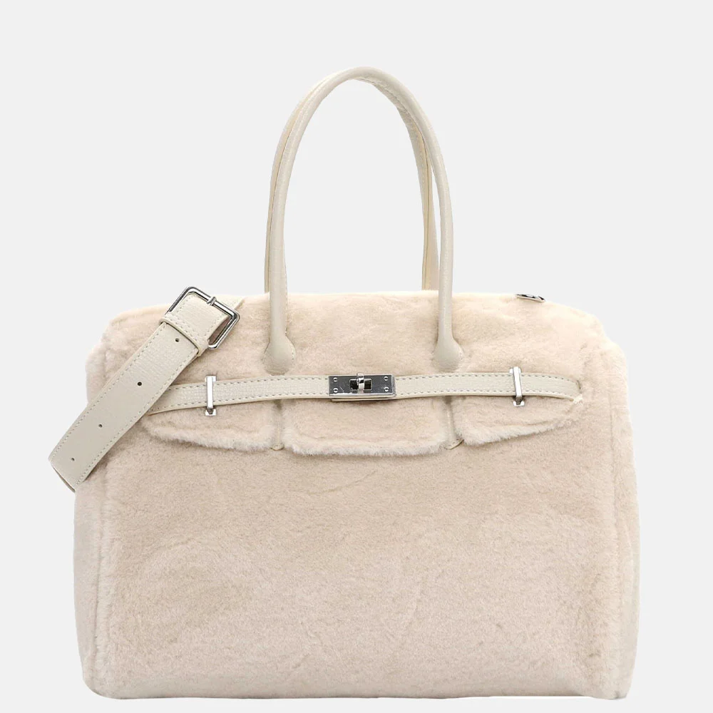 Emily & Noah Heater handtas M ecru