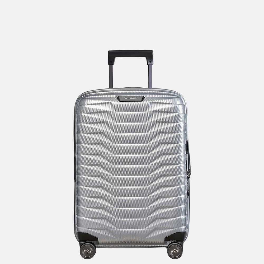 Samsonite Proxis expandable handbagage spinner 55 cm silver bij Duifhuizen