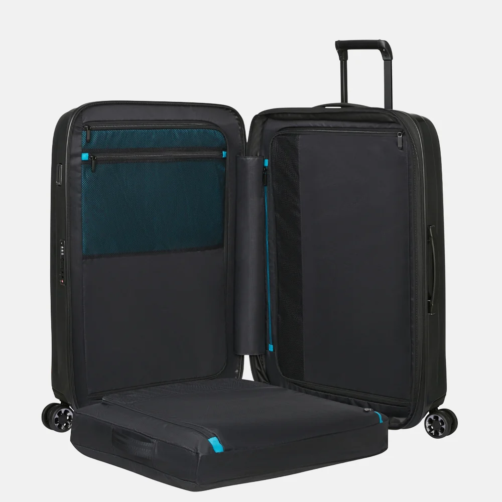 Samsonite Nexis Spinner Expandable reiskoffer 76 cm onyx black bij Duifhuizen