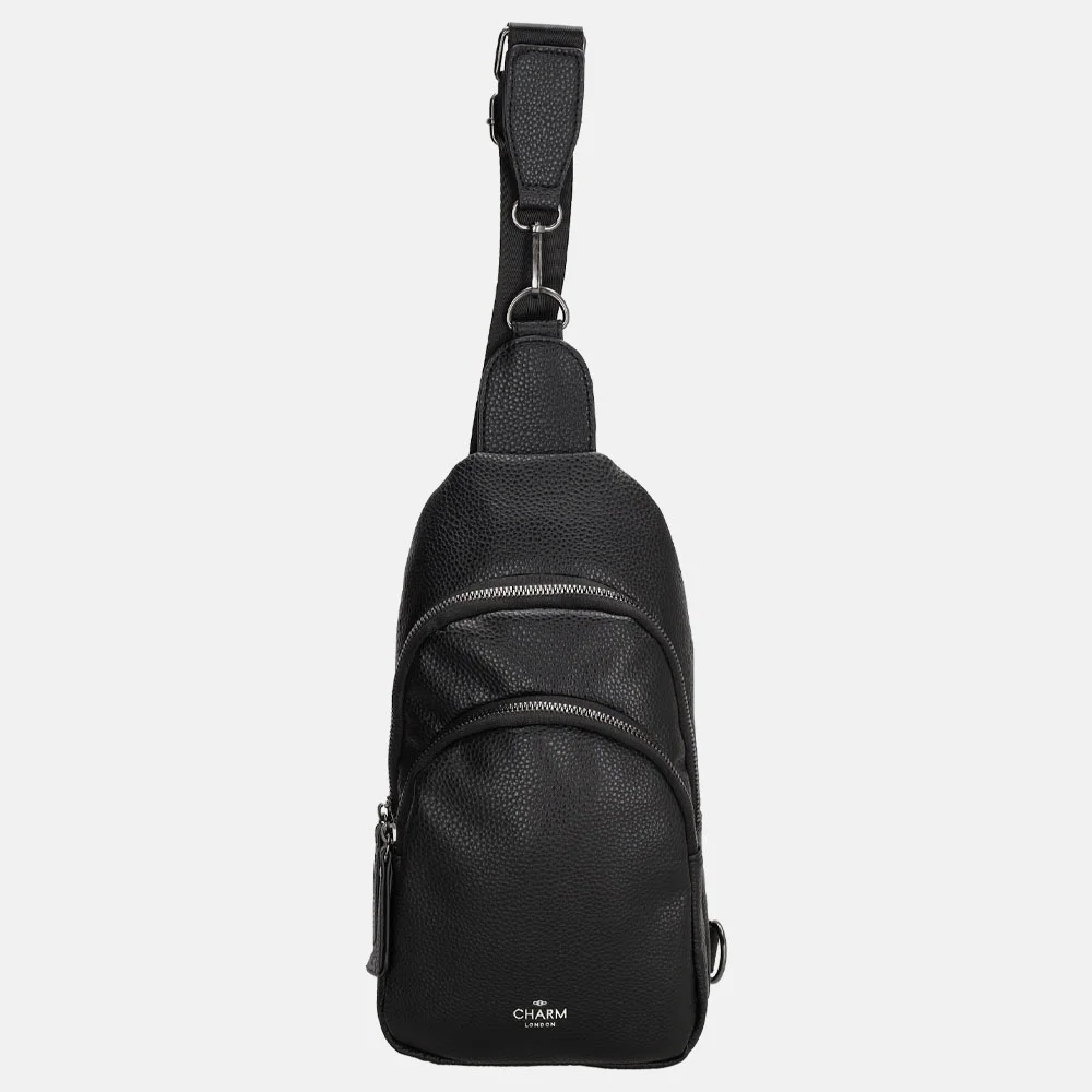 Charm London crossbody tas black