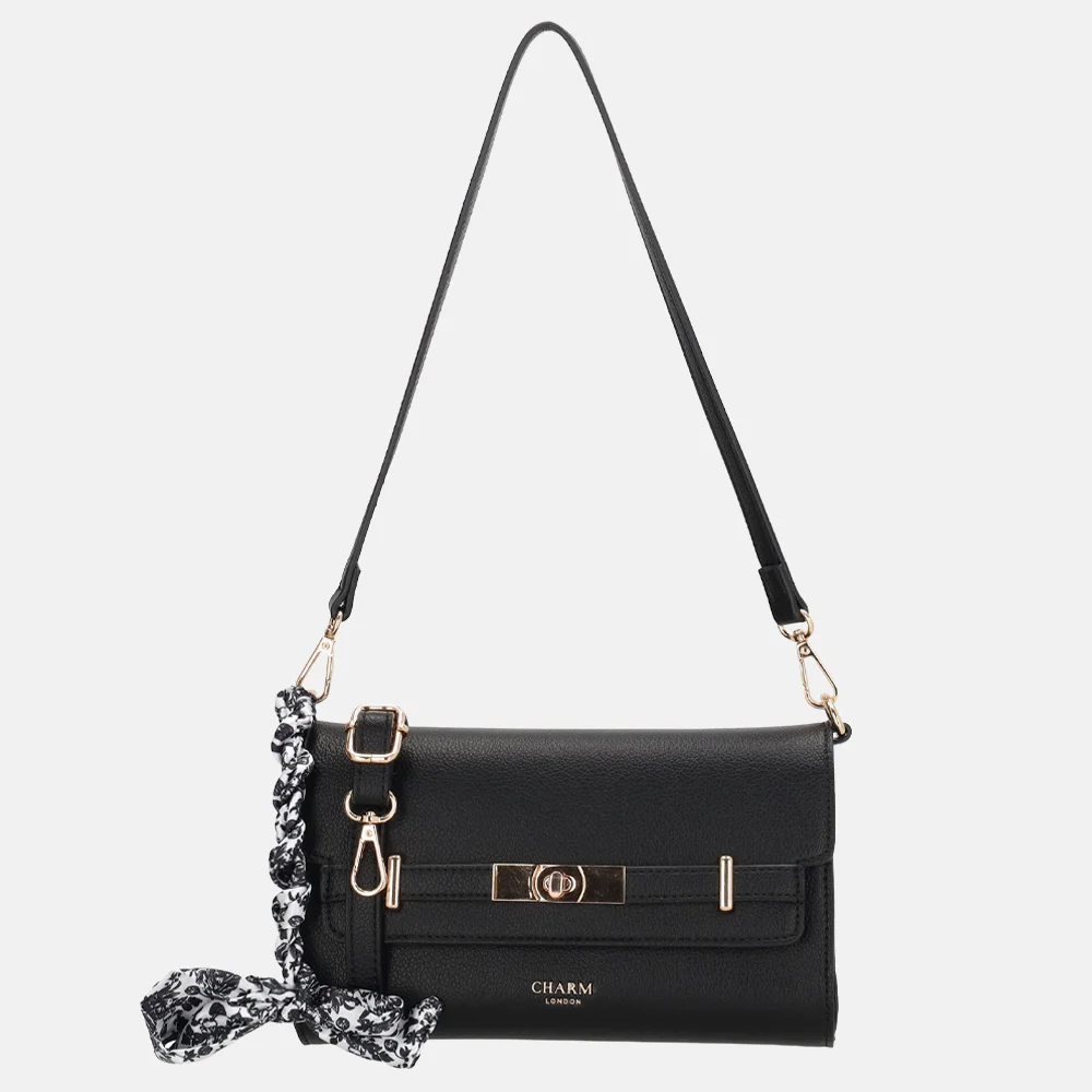 Charm London The Hamptons envelop clutch zwart