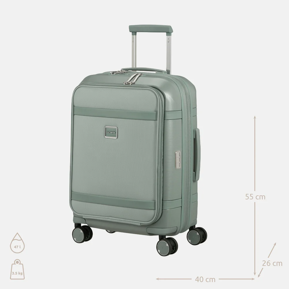 Samsonite Image spinner handbagage koffer expendable 55 cm thyme bij Duifhuizen