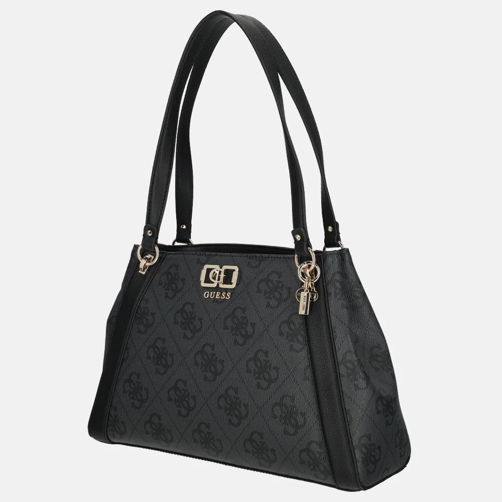 Guess Karnilla handtas coal logo bij Duifhuizen