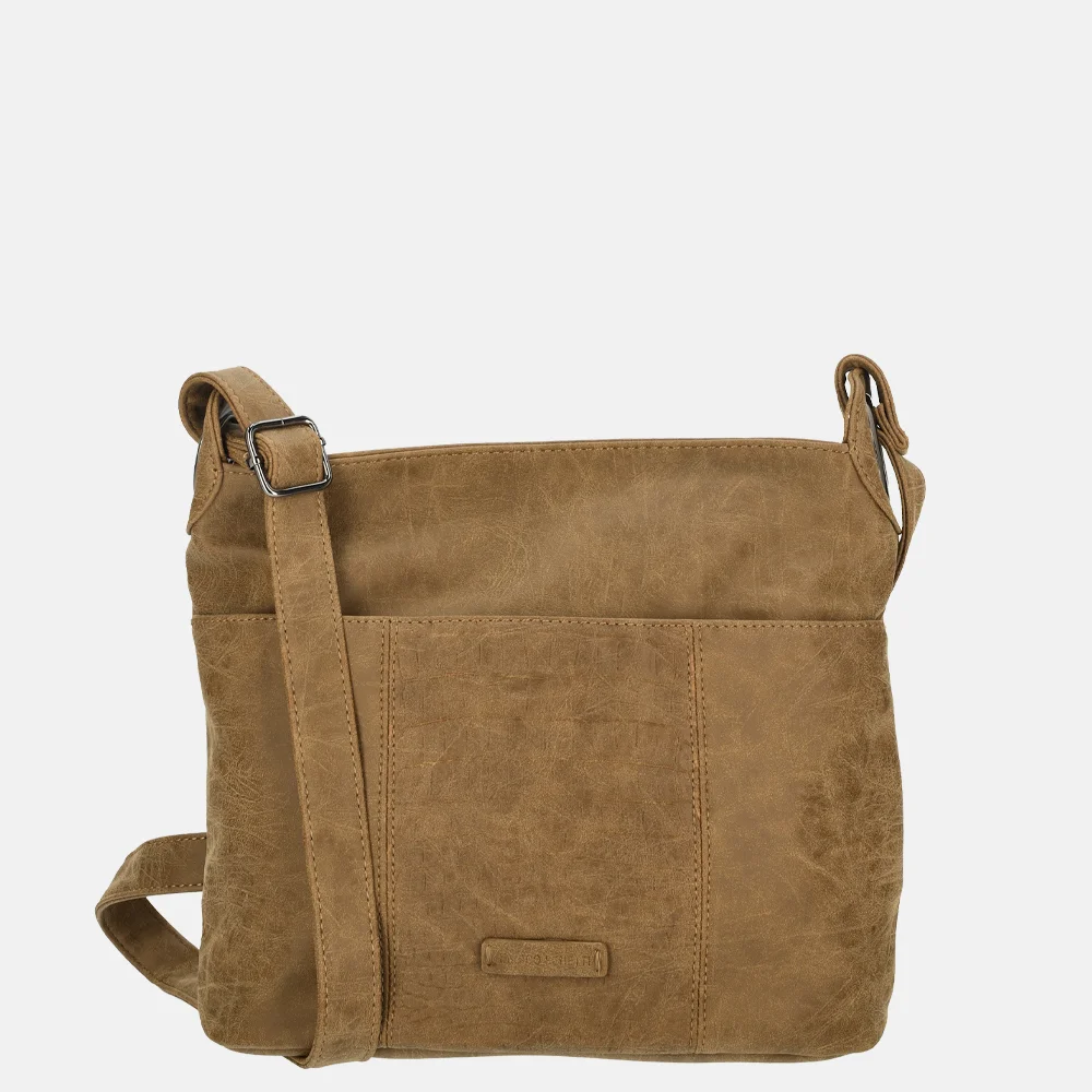 Enrico Benetti Josie crossbody tas camel bij Duifhuizen