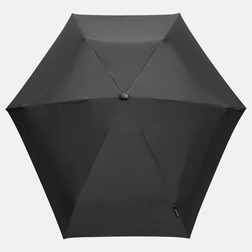 Senz micro opvouwbare paraplu pure black bij Duifhuizen