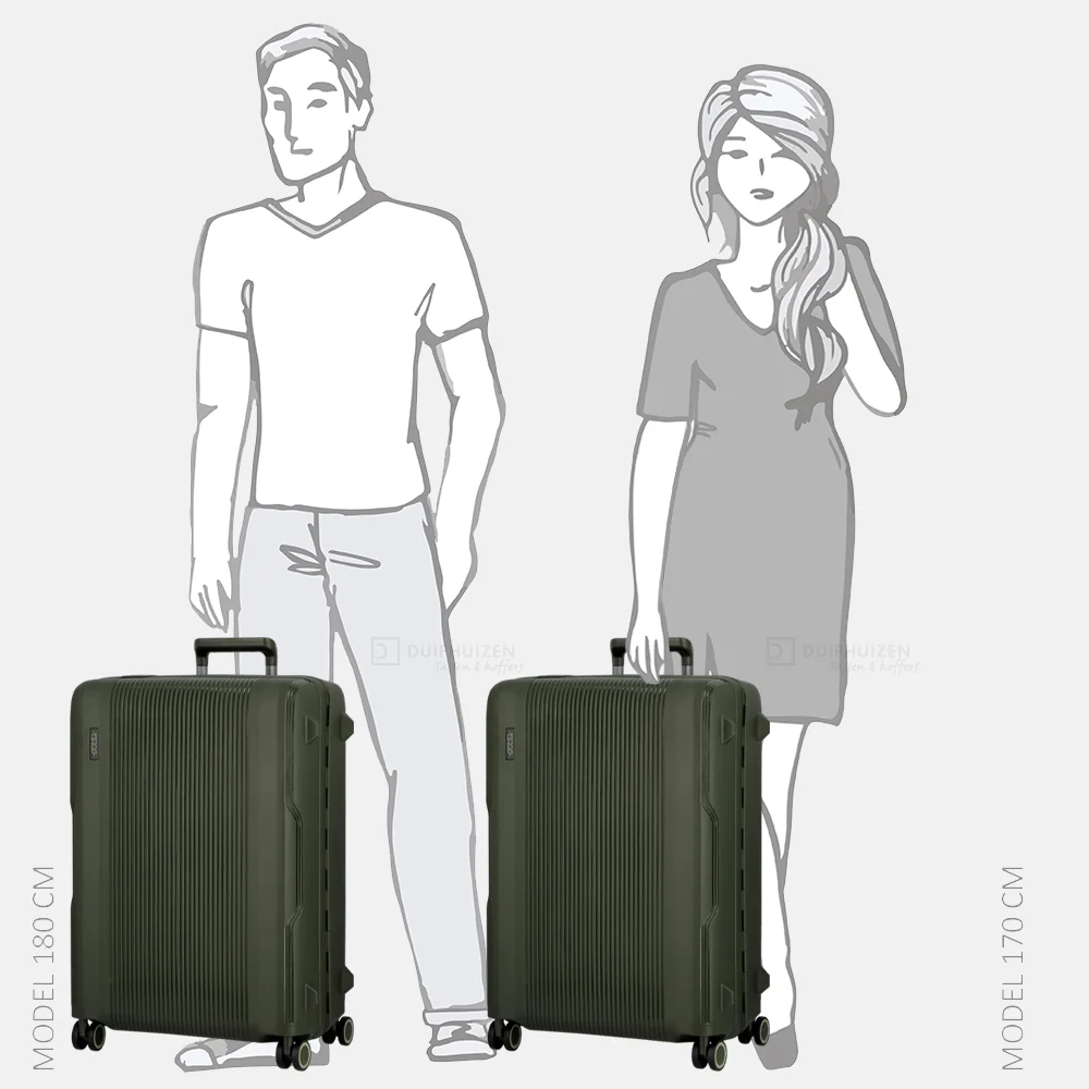 Jump Maxlock reiskoffer 67 cm kaki bij Duifhuizen