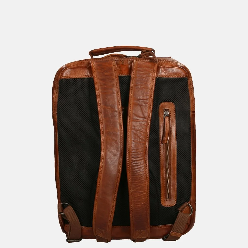 Bear Design Ties rugzak 17 inch cognac bij Duifhuizen
