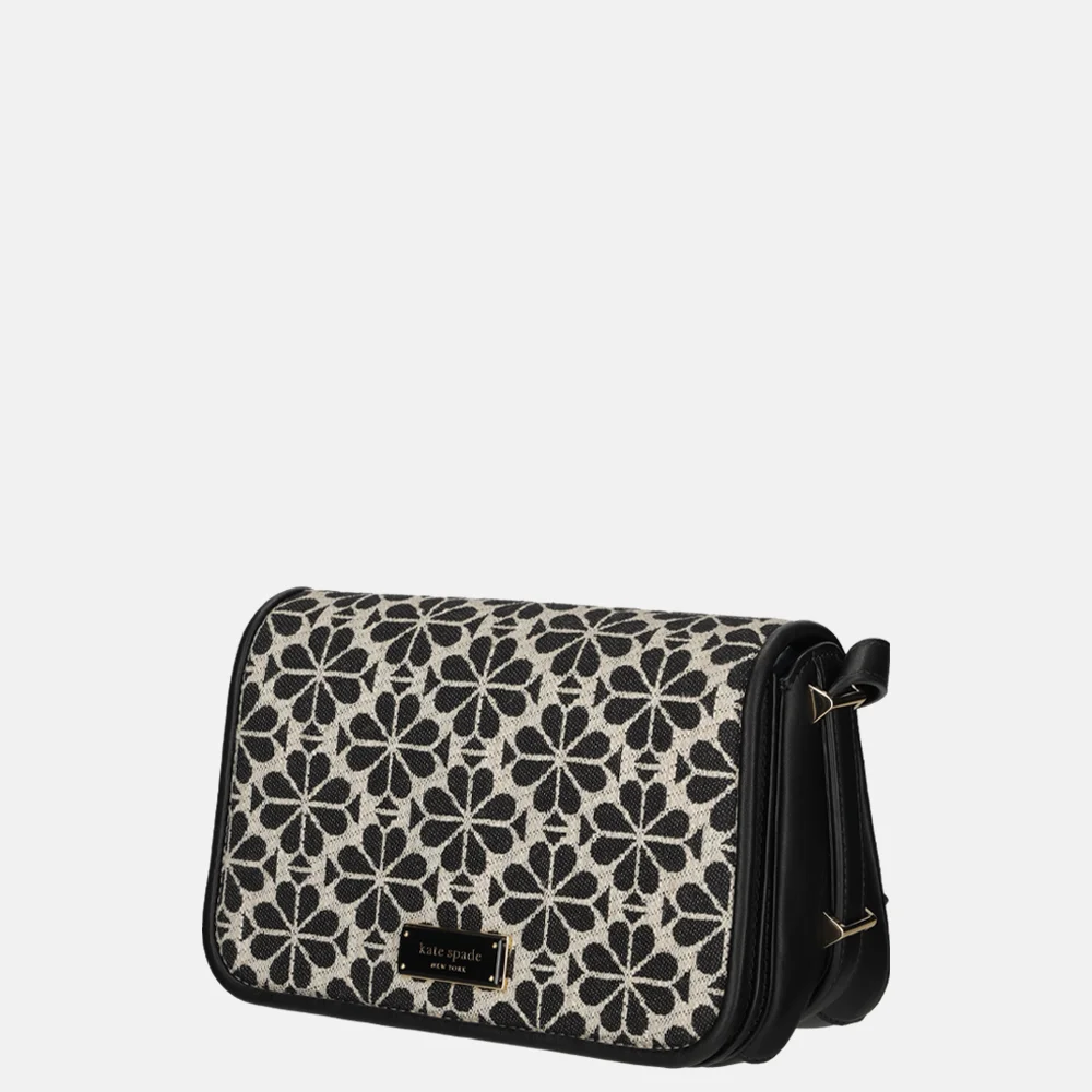 Kate Spade Flap flower jacquard crossbody tas sand multi bij Duifhuizen