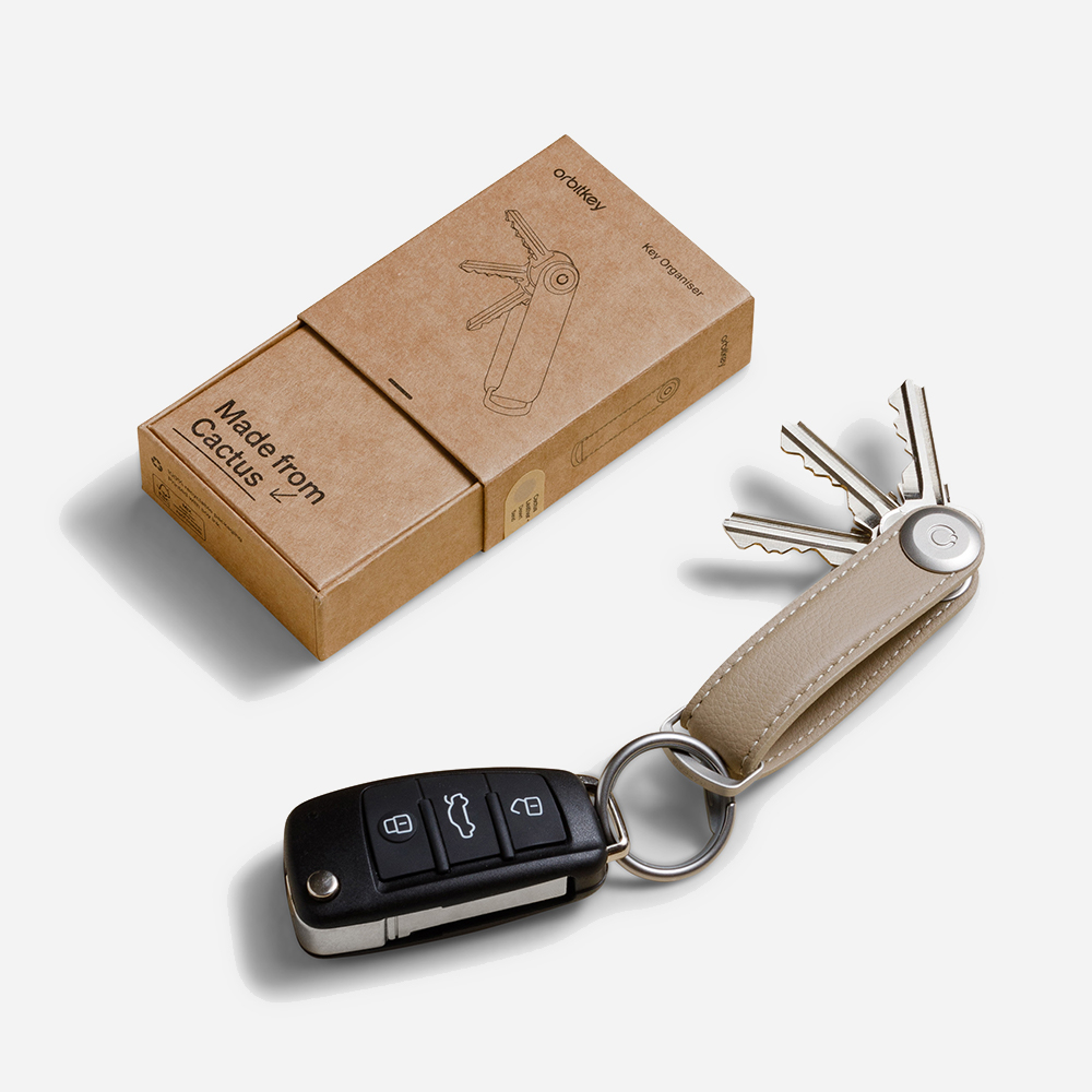 Orbitkey Key Organizer 2.0 Cactus desert sand bij Duifhuizen