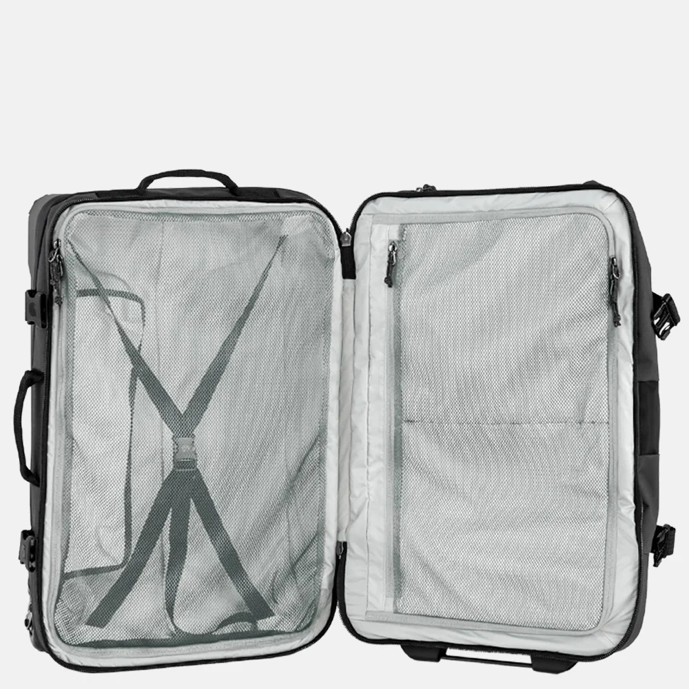 Fjallraven Farden reistas op wielen 75 liter coal black bij Duifhuizen