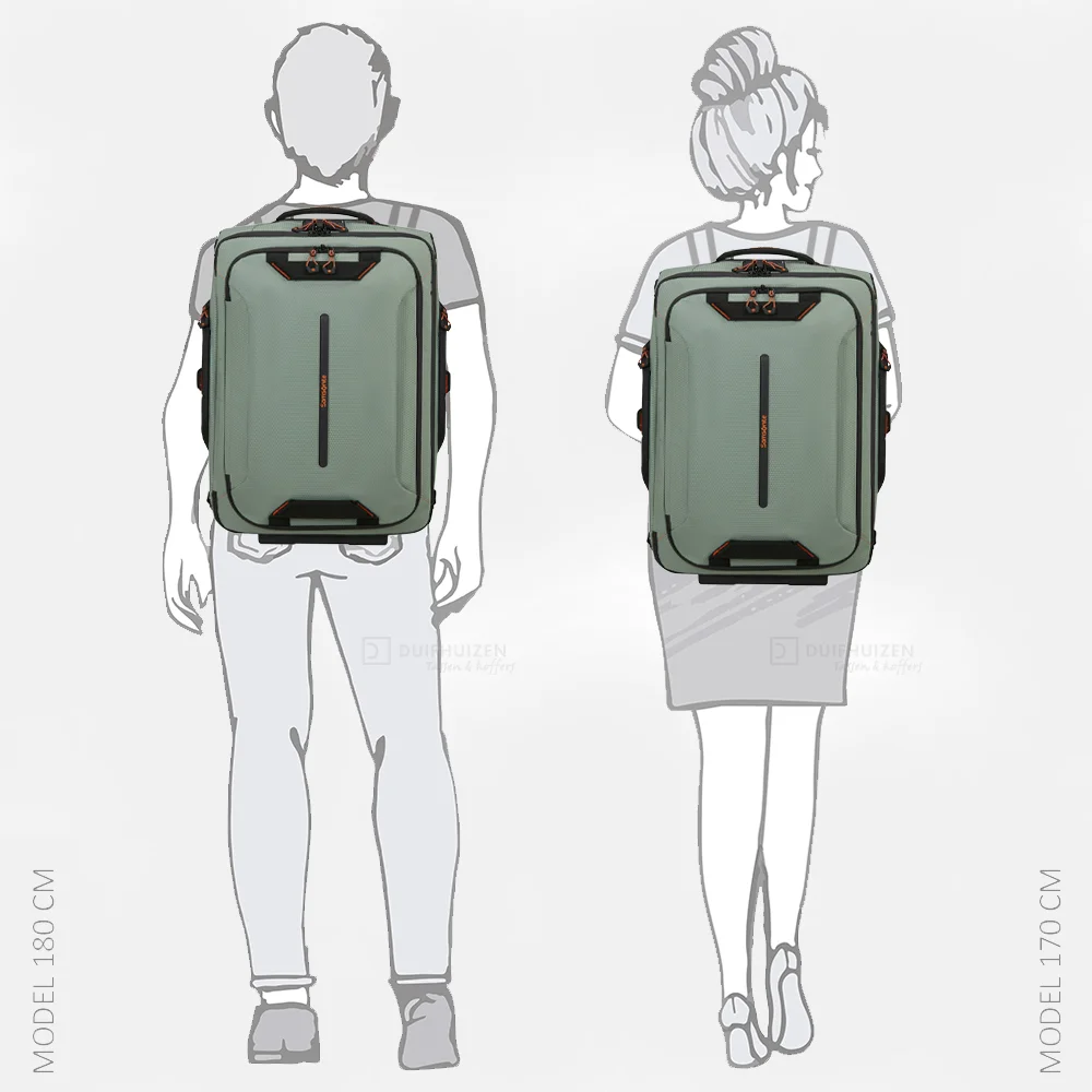 Samsonite Ecodiver rugzak/reistas op wielen light sage bij Duifhuizen