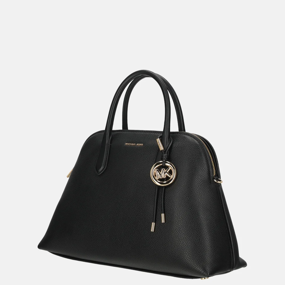 Michael Kors Freddie dome satchel handtas L black bij Duifhuizen