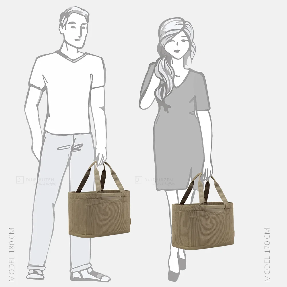 Kapten & Son Vaasa boodschappentas dusty khaki bij Duifhuizen
