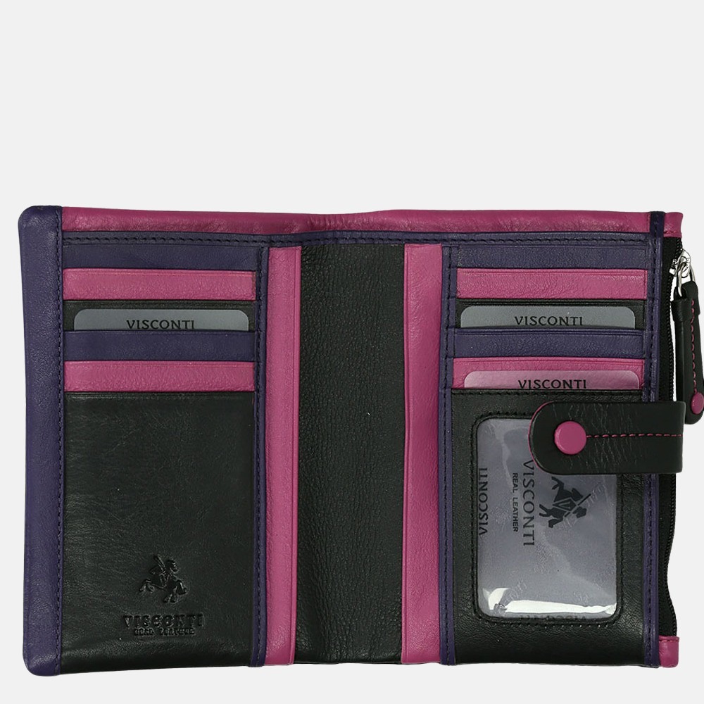 Visconti portemonnee black multi bij Duifhuizen