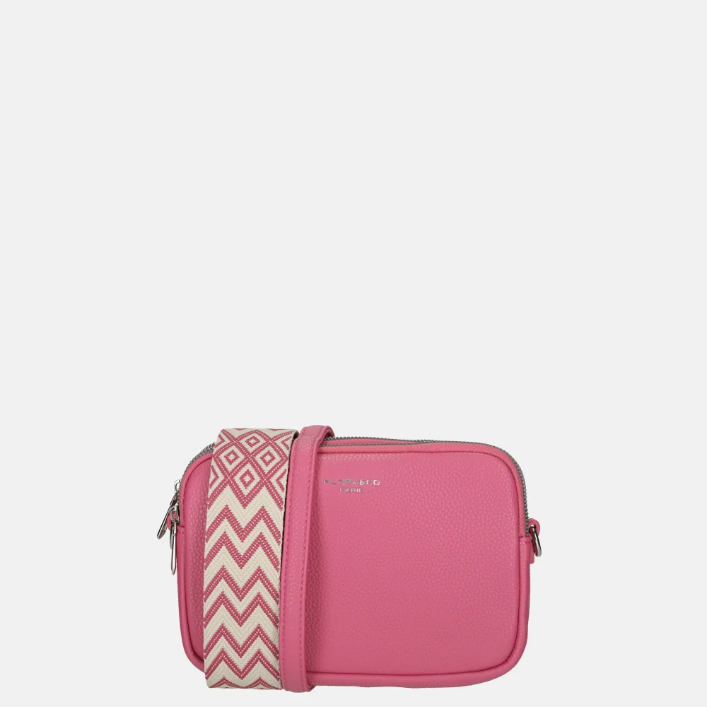 Flora & Co crossbody tas fuchsia bij Duifhuizen