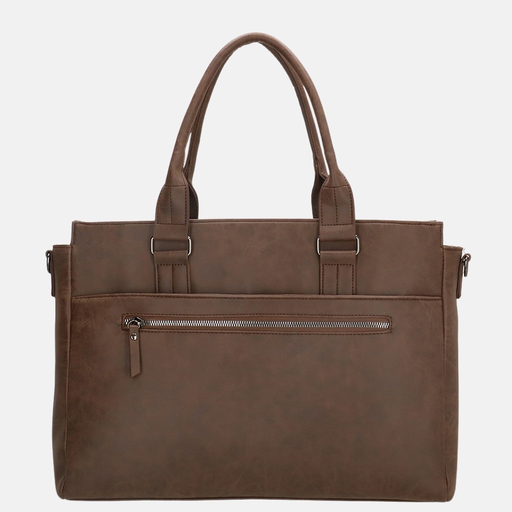 Enrico Benetti Nikki shopper 14 inch brown bij Duifhuizen