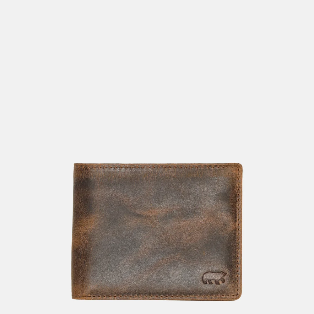 Bear Design Vegas billfold bruin bij Duifhuizen