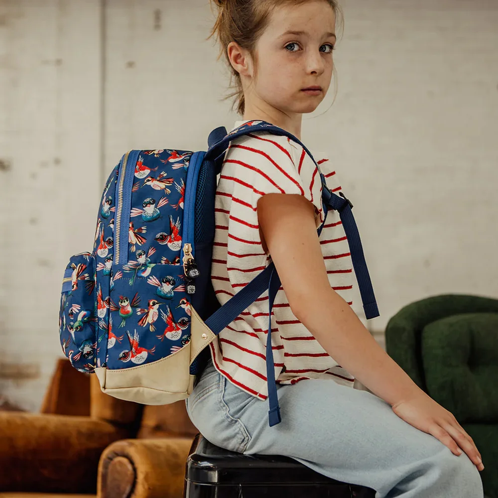 Pick and Pack Birds kinderrugzak M navy bij Duifhuizen