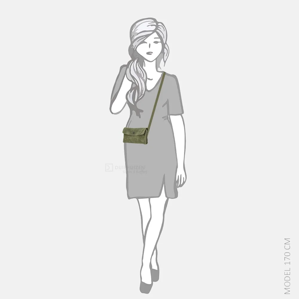 Bear Design crossbody tas groen bij Duifhuizen