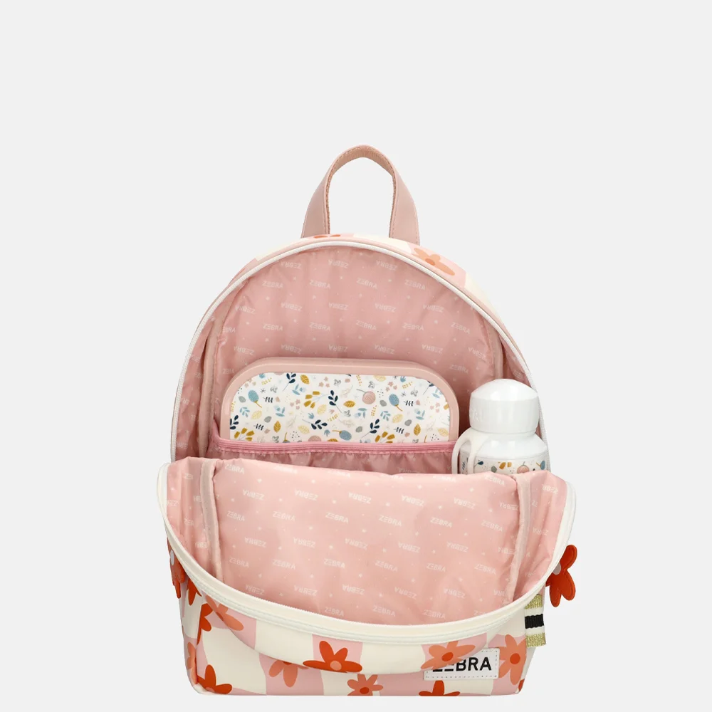 Zebra Trends kinderrugzak bloemen print bij Duifhuizen