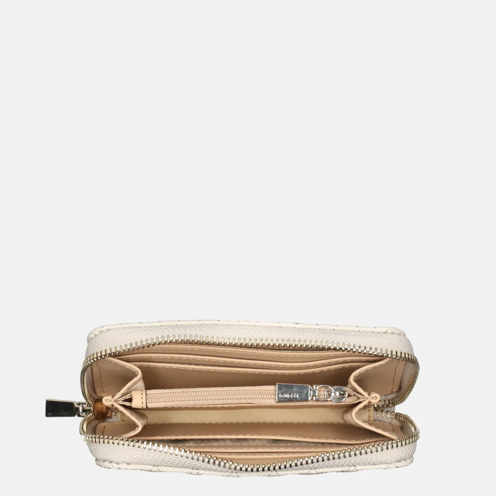 Guess Betalu ritsportemonnee M taupe bij Duifhuizen