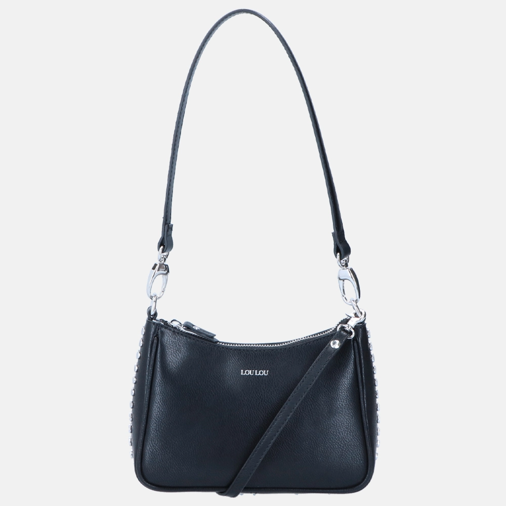 Loulou Essentiels Studs schoudertas black