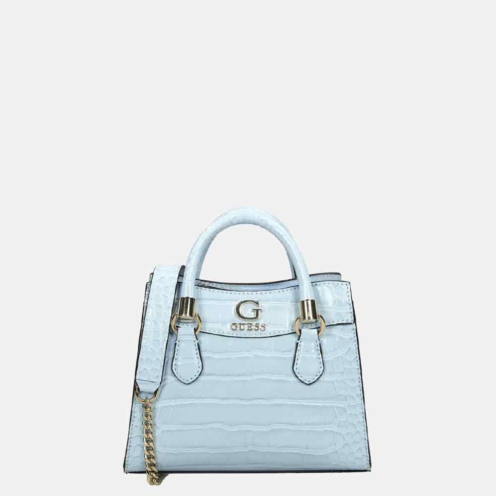 Guess Nell handtas mini powder blue bij Duifhuizen