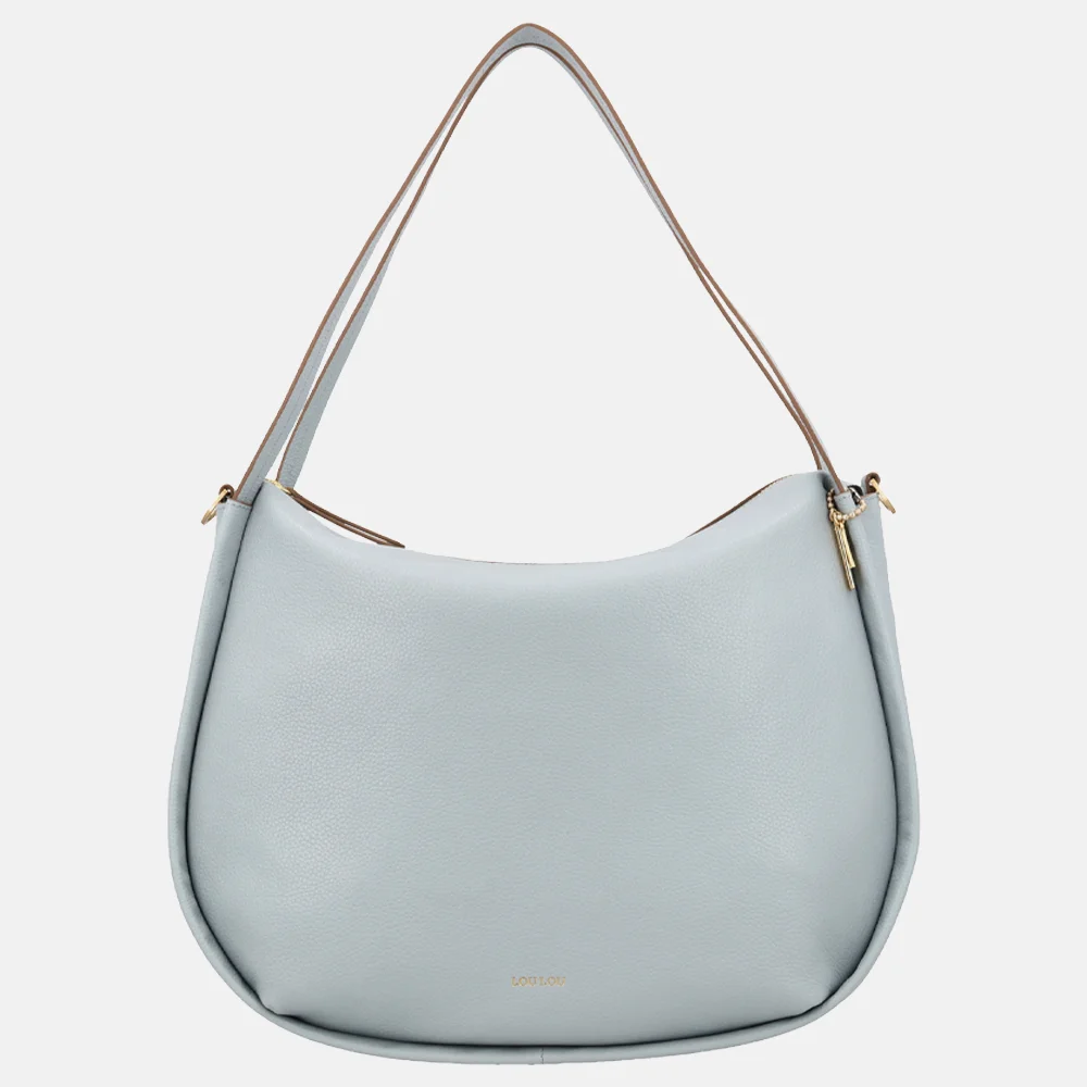 Loulou Essentiels Lou schoudertas blue aura bij Duifhuizen
