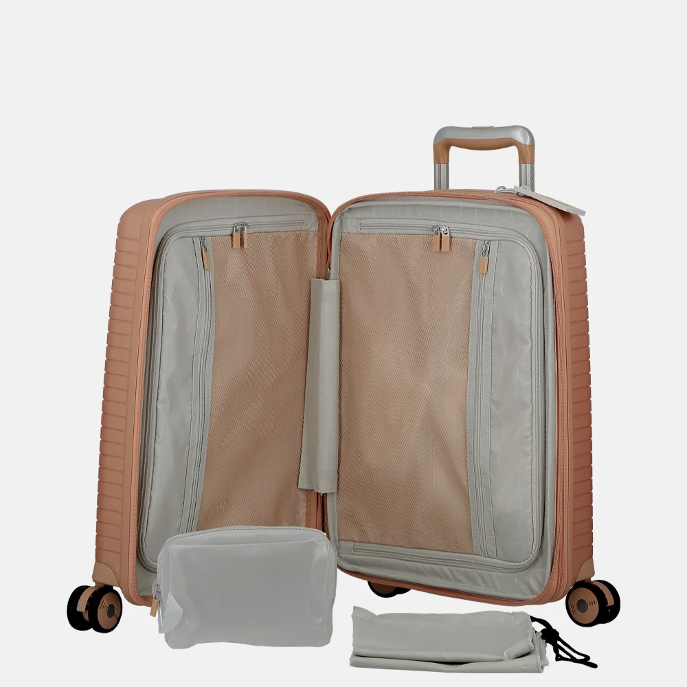 Jump Evae handbagage koffer 55 cm expandable rosepale bij Duifhuizen