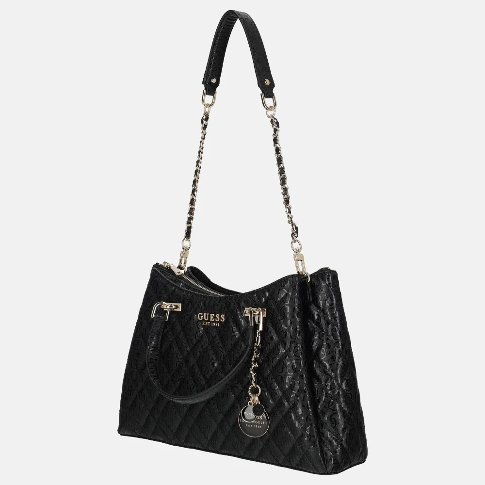 Guess Girlfriend satchel schoudertas Black bij Duifhuizen
