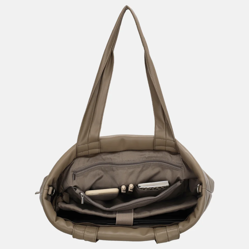 Zebra Trends Evie shopper taupe bij Duifhuizen