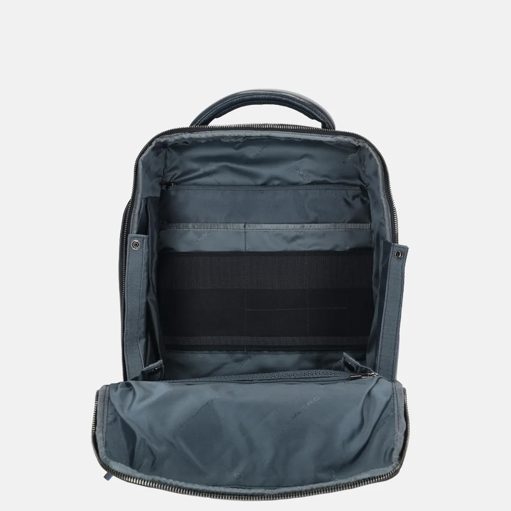 Piquadro Blue square laptoprugzak 15 inch blue bij Duifhuizen