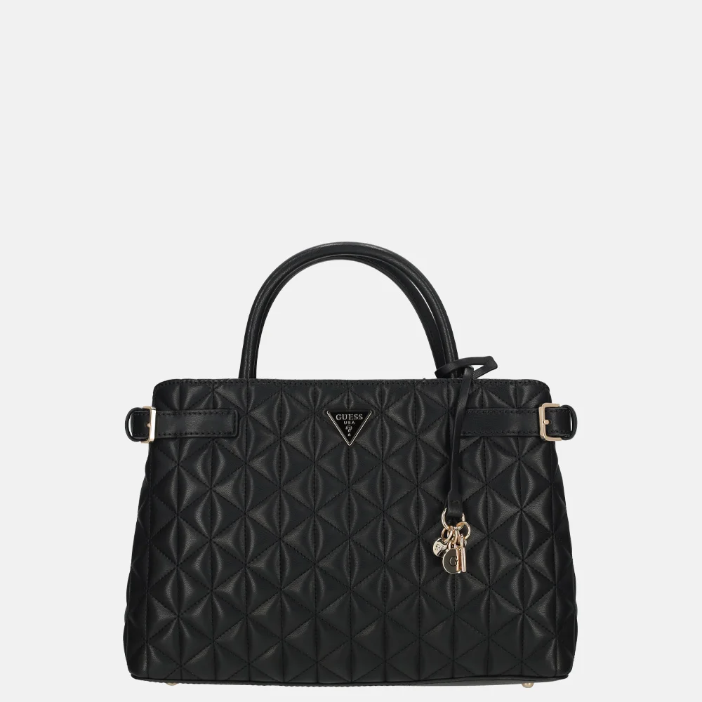 Guess Paisleigh Girlfriend satchel handtas black bij Duifhuizen