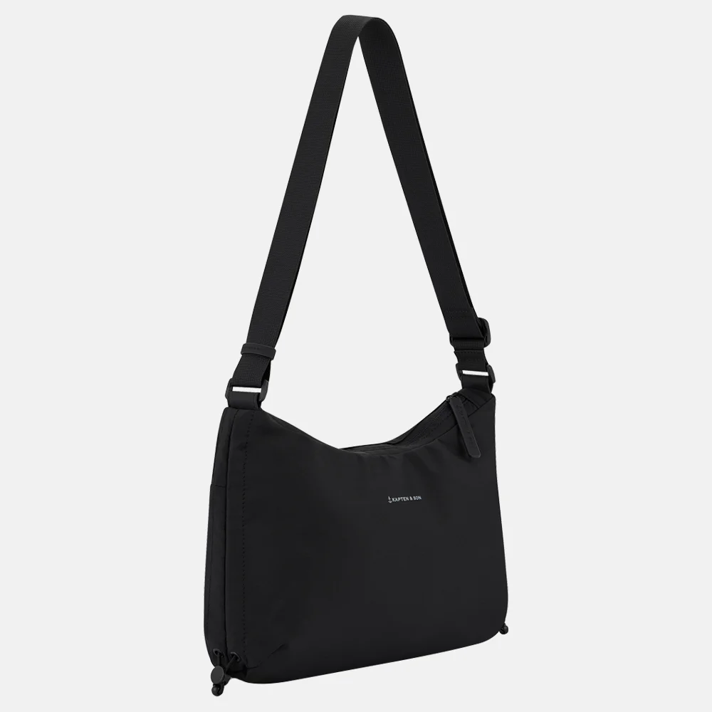 Kapten & Son Skara Small crossbody tas all black bij Duifhuizen