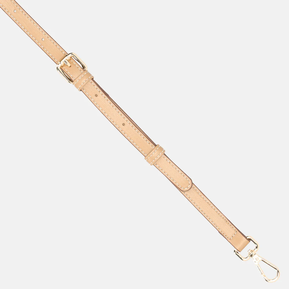 Laurent David Leo handtas raffia taupe bij Duifhuizen