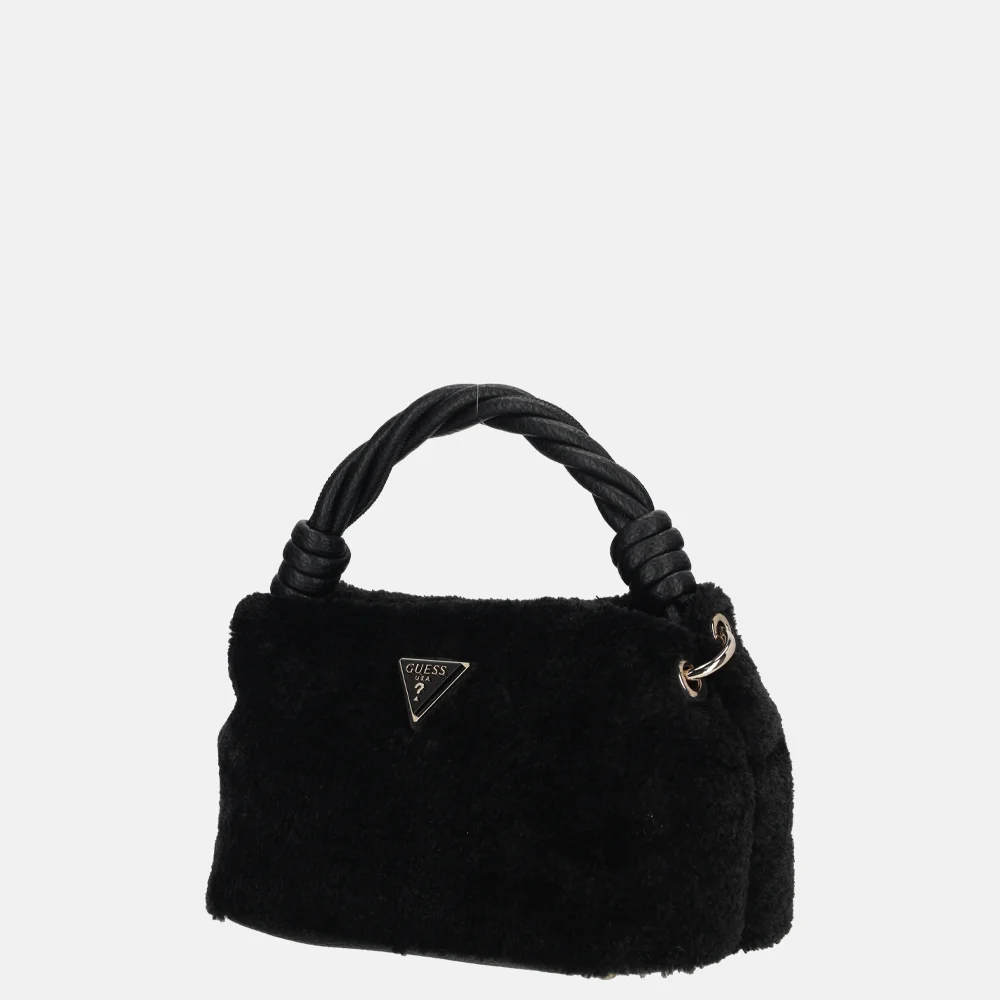 Guess Shaida top handle crossbody tas black bij Duifhuizen