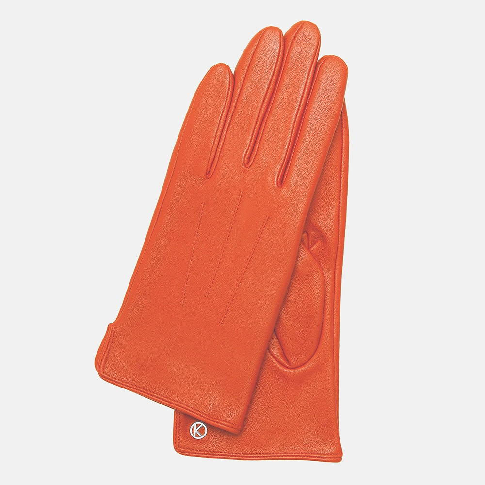 Otto Kessler Carla Glace handschoenen vermillion orange