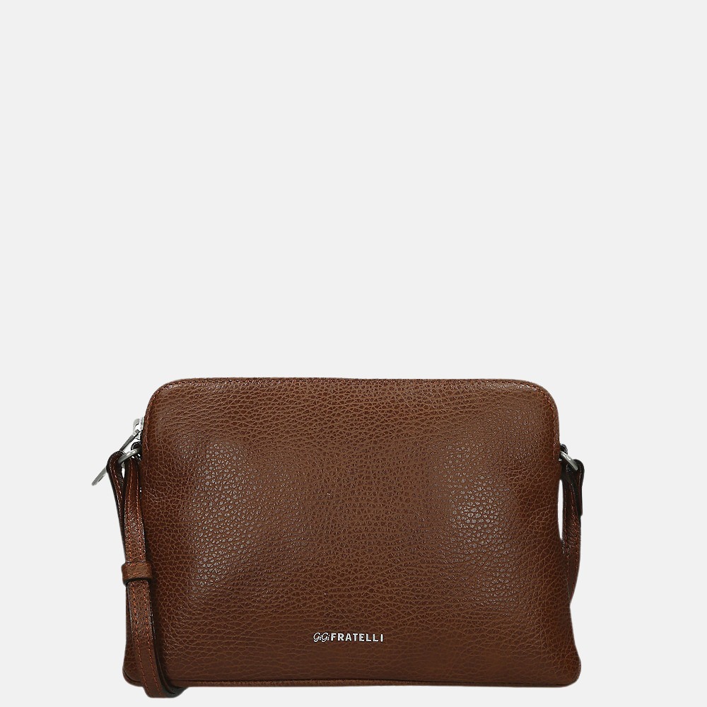 GiGi Fratelli Romance crossbody tas brandy bij Duifhuizen