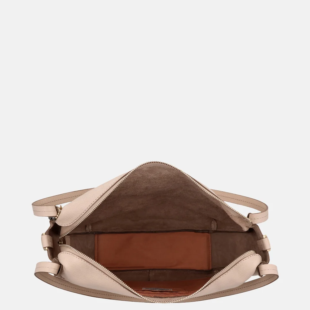 Loulou Essentiels Lou schoudertas cashmere bij Duifhuizen