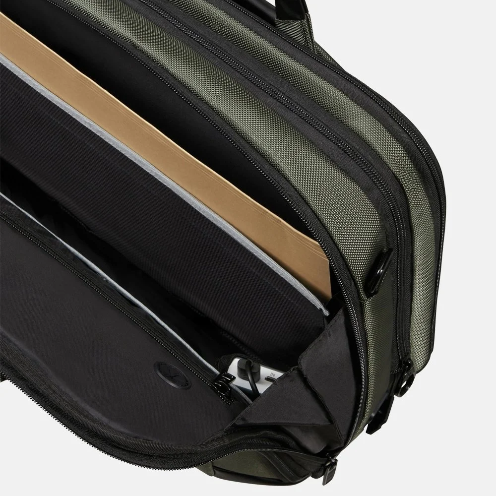 Samsonite Pro-Dlx 6 laptoptas 15.6 inch green bij Duifhuizen