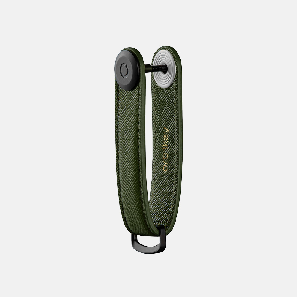 Orbitkey Key Organizer 2.0 Saffiano olive bij Duifhuizen