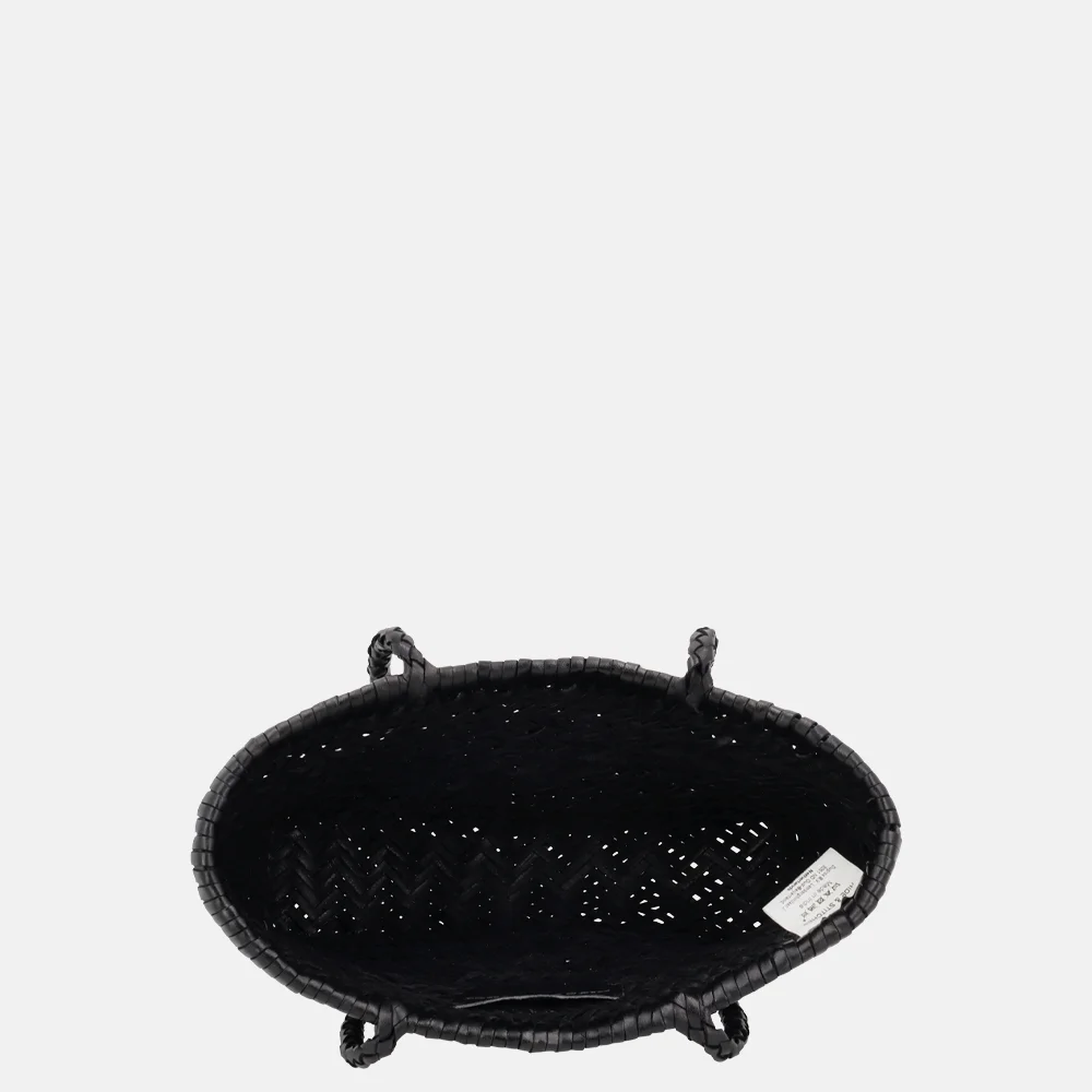 Hide & Stitches Amazone shopper S vlechtwerk handmade zwart bij Duifhuizen