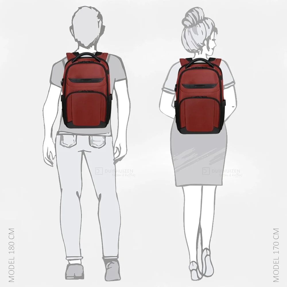 Samsonite Pro-Dlx 6 rugzak 14.1 inch red bij Duifhuizen