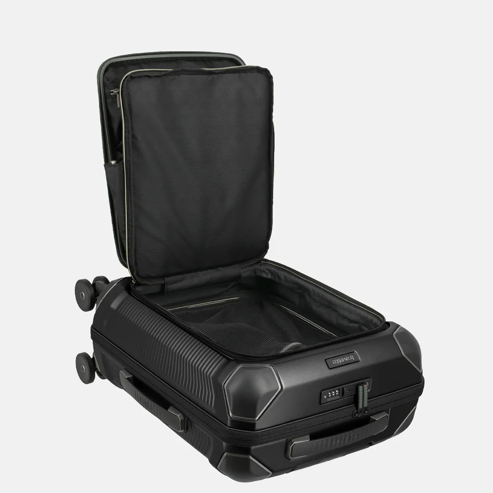 Travelite Millennium handbagage koffer 55 cm black bij Duifhuizen