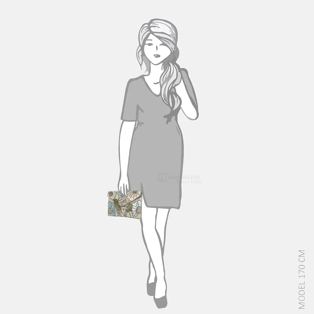 Bulaggi flower clutch creme bij Duifhuizen