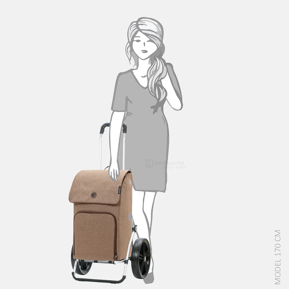 Andersen royal shopper Ipek Maxi boodschappentrolley sand bij Duifhuizen