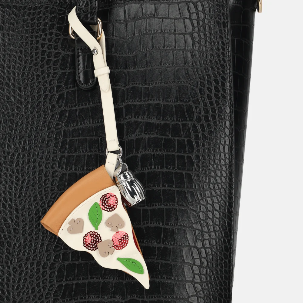 Kate Spade bag charm/tassenhanger NYC pizza multi bij Duifhuizen