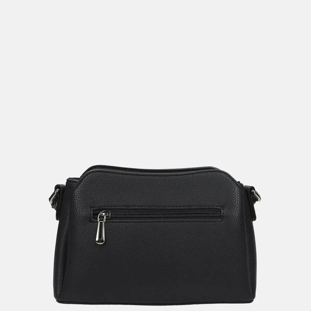 Flora & Co schoudertas black bij Duifhuizen