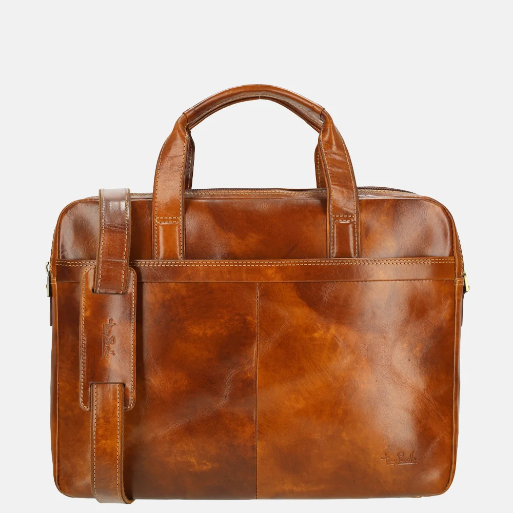 Tony Perotti van Gogh laptoptas 15 inch cognac